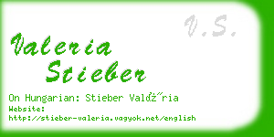 valeria stieber business card